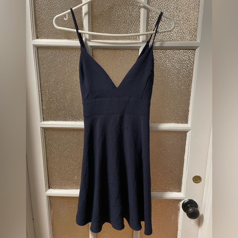 Lovely Day Navy Dress